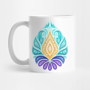 Colored Decorative Damask Design Element Mug